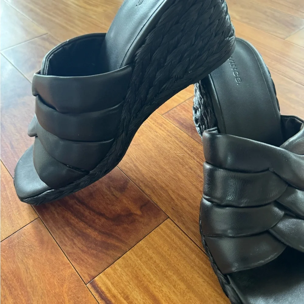VINCE Gilian Espadrille Wedge Slide Sandal